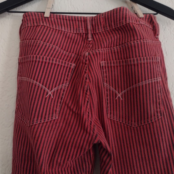 Bullhead Denim Red/Black Striped Jeans - Picture 6 of 9